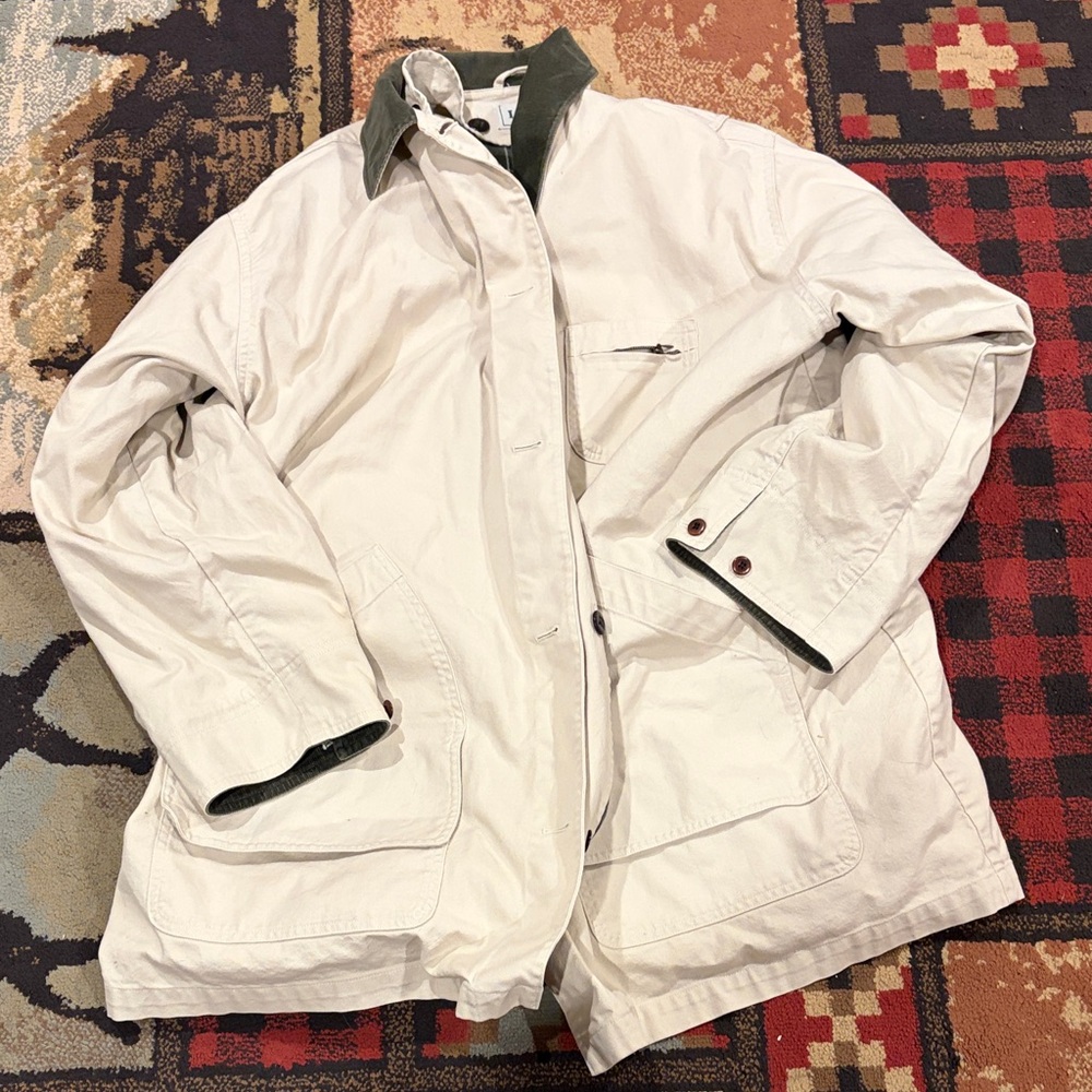 Vintage LL Bean flannel lined barn primaloft chore coat